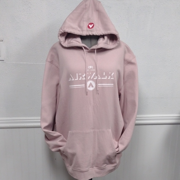 Airwalk Other - Airwalk Light Pink Hoodie for Men (unisex)
